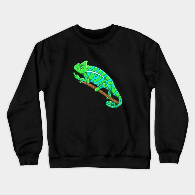 Fuck off chameleon Crewneck Sweatshirt by SmittyGFX